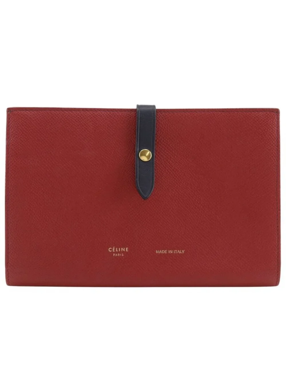 Celine Large Strap Multi Function Calf Red Wallet